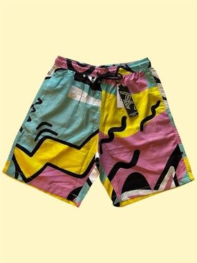 Reason Brand‎ Colorful Graphic Men's Swim Shorts